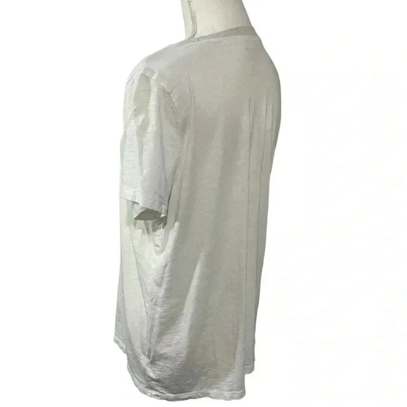 Torrid size 0 Super Soft Slub Jersey white tee with silver collar EUC - Picture 3 of 8